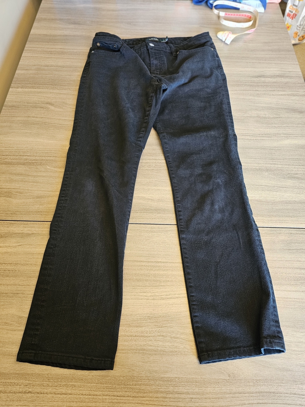 Lauren Ralph Lauren Jeans 12 Mid Rise Modern Straight Curvy Black